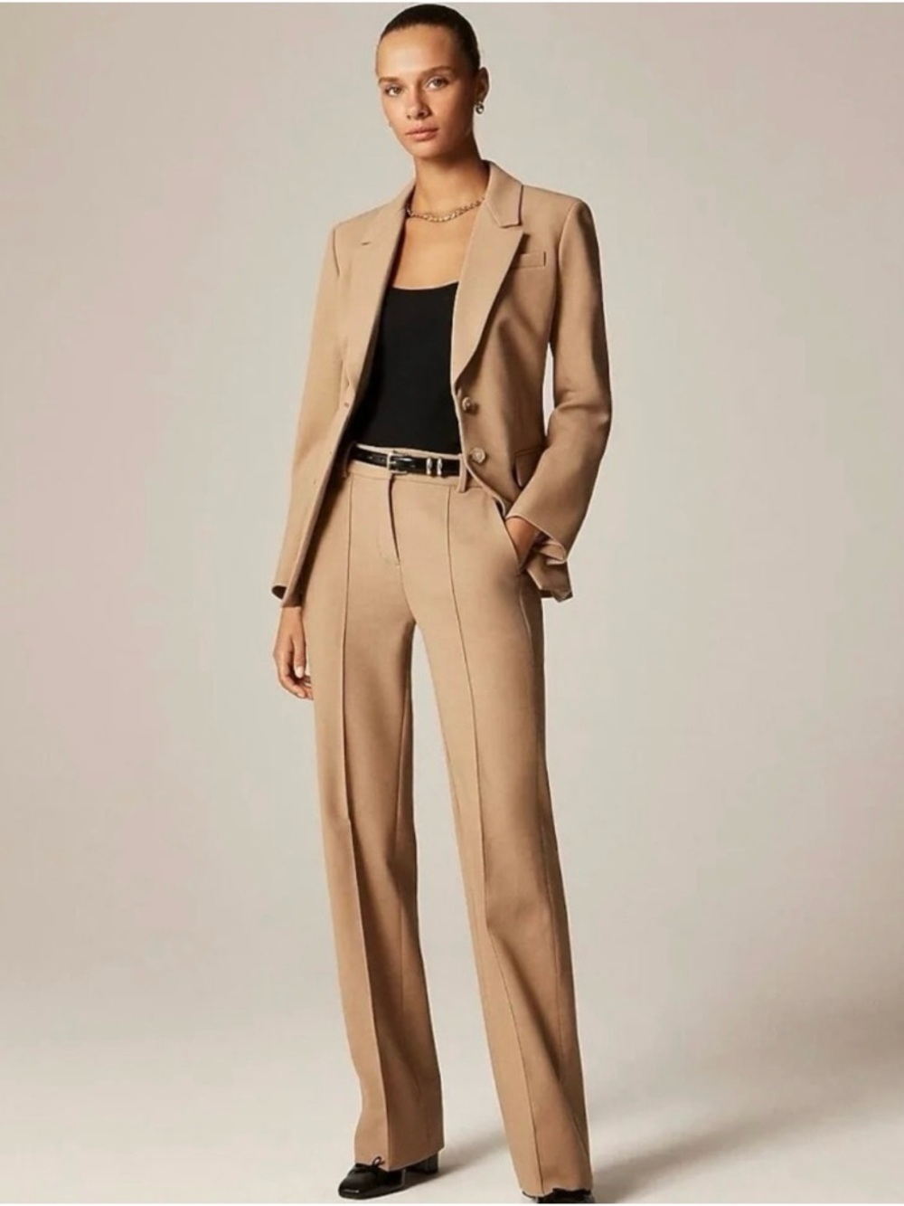 J. Crew Natalia Pant Four-season Stretch Camel